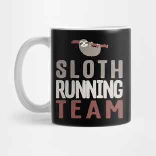 Cute Sloth Running Team Slothlike Runners Joke Mug